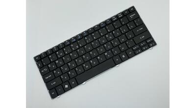 Клавіатура для ноутбука Acer Aspire (1420, 1425, 1425P, 1810, 1810T, 1820, 1825, 1830T) Aspire One (715, 721, 722, 751, 751H, 752, 752H, 753, ZA3, ZA5) Acer Ferrari One (200) Black, RU/EN - фото 2