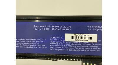 Аккумуляторная батарея для ноутбука Acer 3UR18650Y-2-QC236 Travelmate 5600 11.1V Black 5200mAh OEM - фото 3