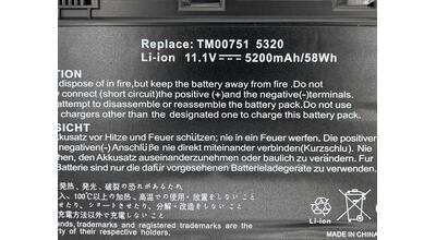 Аккумуляторная батарея для ноутбука Acer TM00741 Extensa 5210 11.1V Black 5200mAh OEM - фото 3