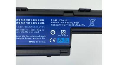 Усиленная аккумуляторная батарея для ноутбука Acer AS10D71 Aspire 5741 10.8V Black 7800mAh OEM - фото 3