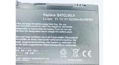 Аккумуляторная батарея для ноутбука Acer BATBL50L6 Aspire 3100 11.1V Black 5200mAh OEM - фото 3