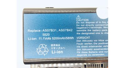 Купить Аккумуляторная батарея для ноутбука Acer AS07B41 Aspire 5315 11.1V Black 5200mAh OEM