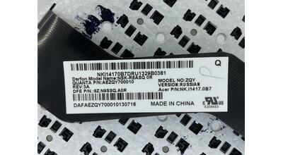 Клавіатура для ноутбука Acer Aspire M3-481, V5-431, V5-471, V5-472, V5-473 Black, (No Frame) RU - фото 3