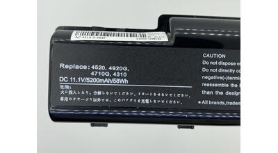 Аккумуляторная батарея для ноутбука Acer AS07A31 Aspire 2930 11.1V Black 5200mAh OEM - фото 3