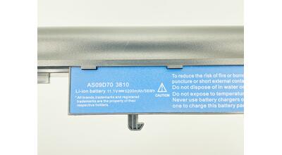 Акумуляторна батарея для ноутбука Acer AS09D70 Aspire 5810T 11.1V Black 5200mAh OEM - фото 3