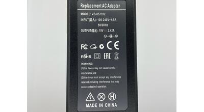 Блок живлення для ноутбука Acer 65W 19V 3.42A 5.5x1.7mm PA-1650-02 REPLACEMENT - фото 3