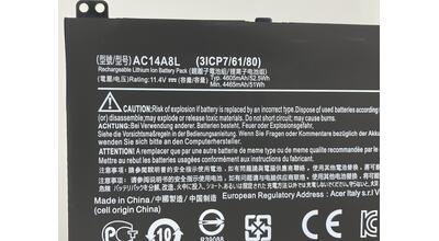 Аккумуляторная батарея для ноутбука Acer AC14A8L Aspire VN7-571G 11.4V Black 4465mAh - фото 3