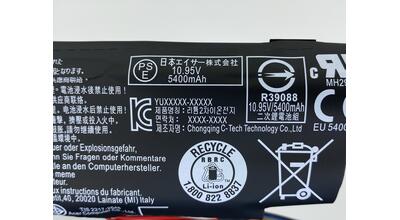 Аккумуляторная батарея для ноутбука Acer AS16B8J Aspire E5-575G 10.95V Black 5600mAh Orig - фото 3
