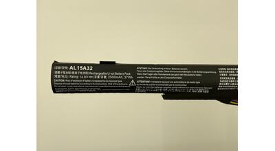 Акумуляторна батарея для ноутбука Acer AL15A32 Aspire E5-422 14.8V Black 2500mAh Orig - фото 3