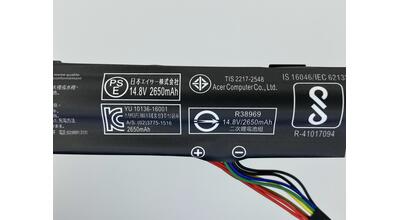 Аккумуляторная батарея для ноутбука Acer AS16A5K-4S1P Aspire E15 14.8V Black 2650mAh - фото 3