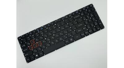 Купить Клавиатура для ноутбука Acer Aspire VN7-593G Black,с красной подсветкой (Light Red), (No Frame), RU