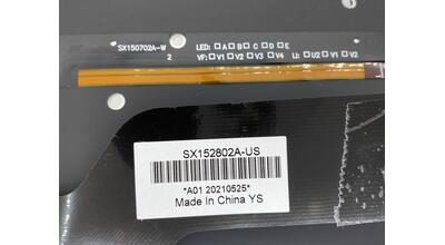 Клавіатура для ноутбука Acer Aspire VN7-593G Black,с красной подсветкой (Light Red), (No Frame), RU