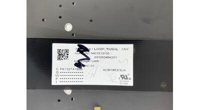 Клавиатура для ноутбука Acer Predator Helios 300 PH315-52 с подсветкой (White Light), Black, (No Frame), RU. Внимание, узкий шлейф! - фото 3