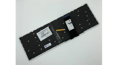 Клавиатура для ноутбука Acer Predator Helios 300 PH315-52 с подсветкой (White Light), Black, (No Frame), RU. Внимание, узкий шлейф!