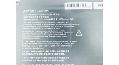Аккумуляторная батарея для ноутбука Acer AP1505L Chromebook R13 CB5-312T 11.1V Black 4350mAh OEM - фото 3