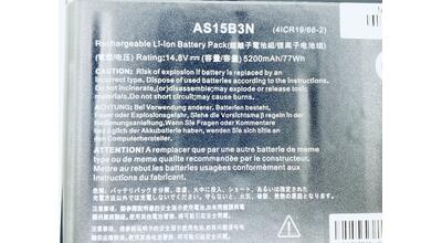 Акумуляторна батарея для ноутбука Acer AS15B3N Predator 17 G9-791 14.8V Black 5200mAh OEM - фото 3