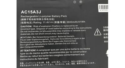 Акумуляторна батарея для ноутбука Acer AC15A3J Chromebook Spin 11 C738T 11.4V Black 3600mAh OEM - фото 3