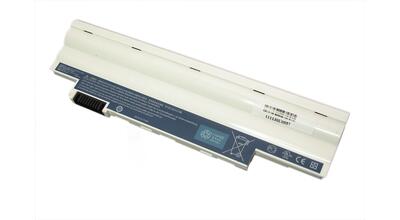 Аккумуляторная батарея для ноутбука Acer AL10A31 Aspire One AOD255, AOD260, D255, D260 11.1V White 2200mAh OEM