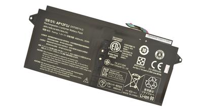 Аккумуляторная батарея для ноутбука Acer AP12F3J Aspire S7-391 7.4V Black 4680mAh Orig - фото 4