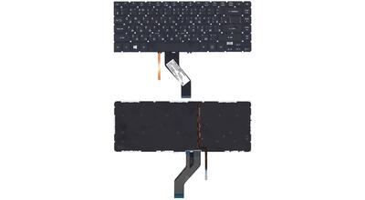 Клавиатура для ноутбука Acer Aspire V5-472, V5-473, V7-481, V7-482, TravelMate P446-M, P645-M с подсветкой (Light), Black, (No Frame) RU