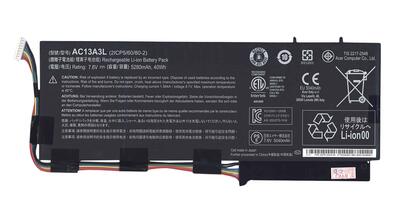 Аккумуляторная батарея для ноутбука Acer AC13A3L Aspire P3-131 7.6V Black 5280mAh Orig