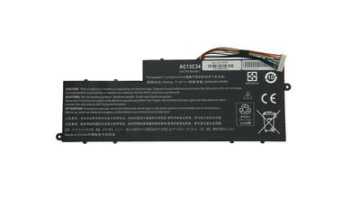 Акумуляторна батарея для ноутбука Acer AC13C34 Aspire E3-112 11.4V Black 2600mAh OEM - фото 5