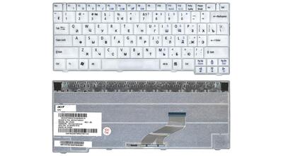 Клавиатура для ноутбука Acer TravelMate (3000, 3010, 3020, 3030, 3040) White, RU