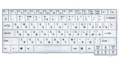 Клавиатура для ноутбука Acer TravelMate (3000, 3010, 3020, 3030, 3040) White, RU - фото 2