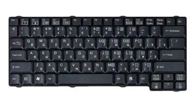 Клавиатура для ноутбука Acer TravelMate 200, 210, 220, 230, 240, 250, 260, 520, 730, 740 Black, RU - фото 2