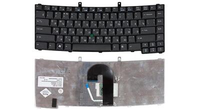 Клавиатура для ноутбука Acer TravelMate 6410, 6452, 6460, 6490, 6492, 6493, 6552, 6592 с указателем (Point Stick) Black, RU