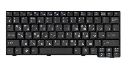 Клавиатура для ноутбука Acer Aspire One 531, A110, A150, D150, D250, ZG5, ZG8 Black, RU - фото 2