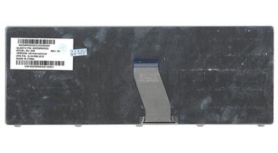 Клавіатура для ноутбука Acer eMachines D725, Packpard Bell Eastynote NJ31, NJ32, NJ65, NJ66 Black, довгий шлейф (Long Trail), RU (версія Packpard Bell) - фото 3