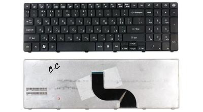 Клавиатура для ноутбука Acer Packard Bell ( TM81, TM82, TM86, TM87, TM89, TM94) Black, (No Frame), RU - фото 5