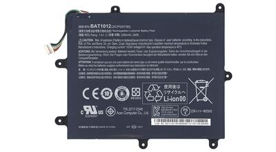 Аккумуляторная батарея для планшета Acer BAT1012 Iconia Tablet A200 7.4V Black 3280mAh Orig