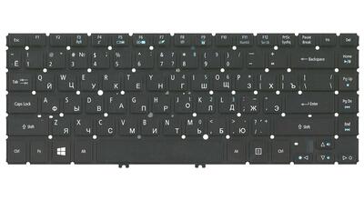 Клавіатура для ноутбука Acer Aspire V5-431, V5-431G, V5-431P, V5-431PG, V5-471, V5-471G, V5-471P з підсвіткою (Light), Black, (No Frame) RU - фото 2
