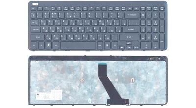 Клавиатура для ноутбука Acer Aspire V5-531, M5-581T Black, (With Frame), RU