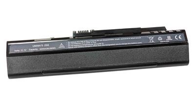 Аккумуляторная батарея для ноутбука Acer UM08A31 Aspire One ZG-5 11.1V Black 5200mAh OEM