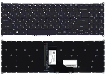 Купить Клавиатура для ноутбука Acer Aspire (A514-52) Black, с подсветкой (Light), RU